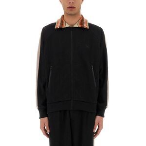 SASQUATCHFABRIX Track Jacket with Striped Collar Men BLACK Outerwear
